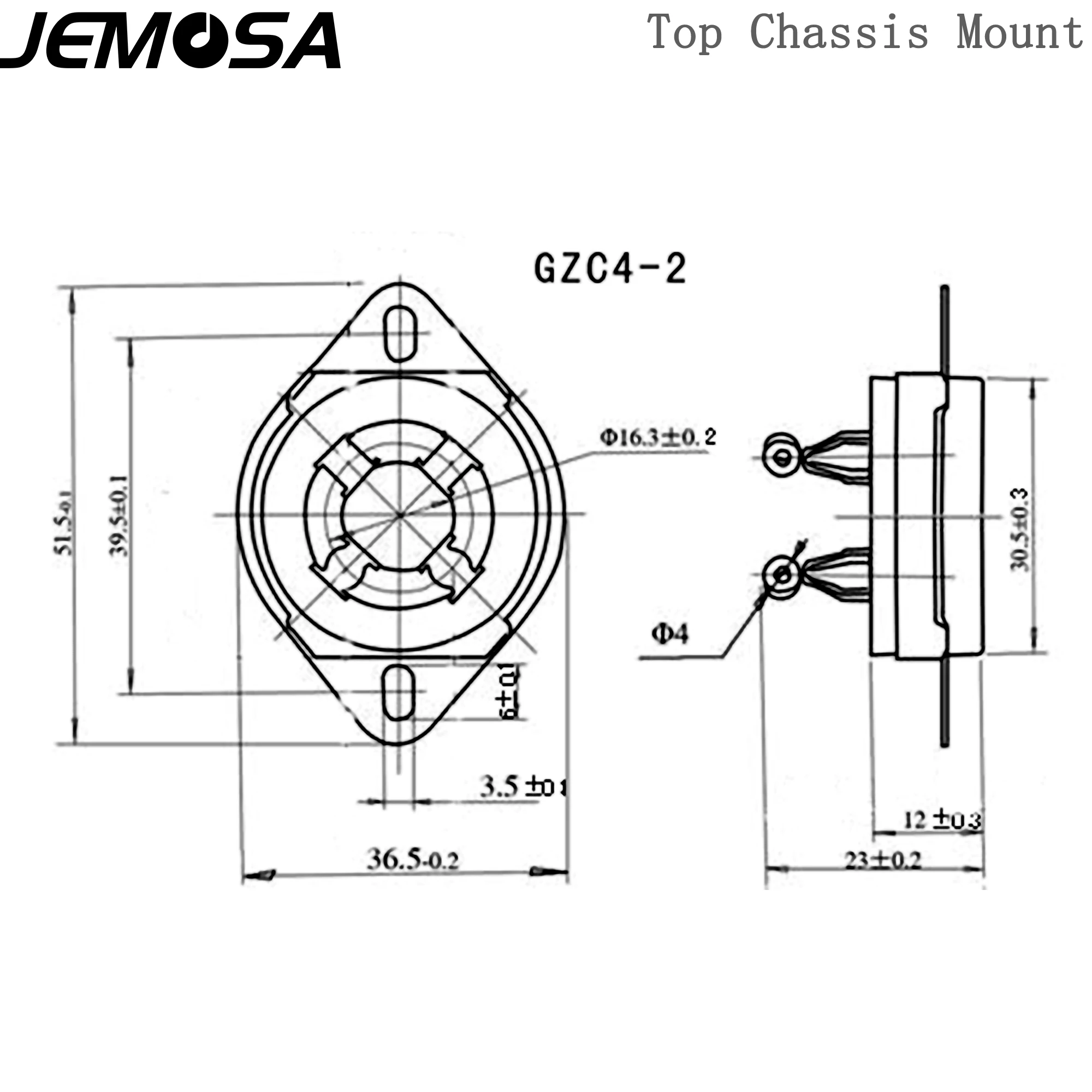 Tubo de Vácuo Soquete de Cerâmica para 300b 2a3 811 274a 5z3 572b 101d Tubo Vácuo Amplificador Áudio do Vintage Alta Fidelidade 4pin - Image 3