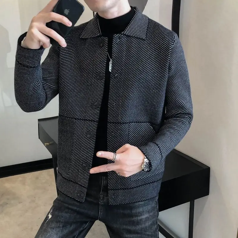 

Men's Casual Sweater with Lapel2020 New Style