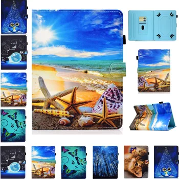 

Printed Stand Universal Case for 9.7 10 10.1 inch Tablet PU Leather Cover for Asus Samsung Huawei T5 Lenovo TAB E10 M10 P10 Case