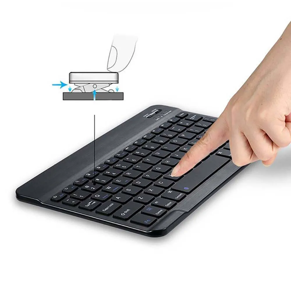 Портативная Bluetooth клавиатура для Acer Chromebook Tab 10/Iconia A3 A10/One 10/Tab A200 A500 A501 беспроводная