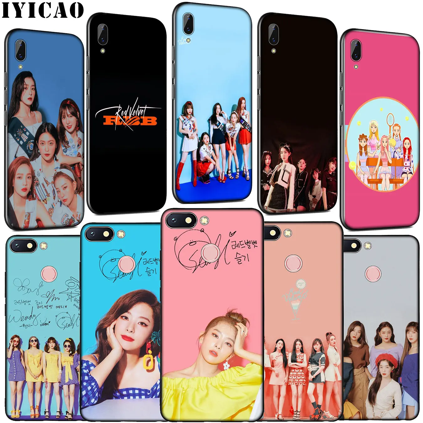 Red Velvet kpop Soft Silicone Phone Case for Xiaomi Redmi Note 8 8T 8A 7 7A 6 6A 5 5A K30 K20 Pro GO S2 Cover |