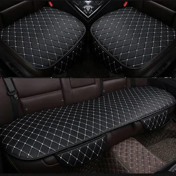 

Universal Leather Car Seat Cover Set Front Rear Backseat Cushion Auto Car Chair Seats Protector Mat Pad Interior Accessories