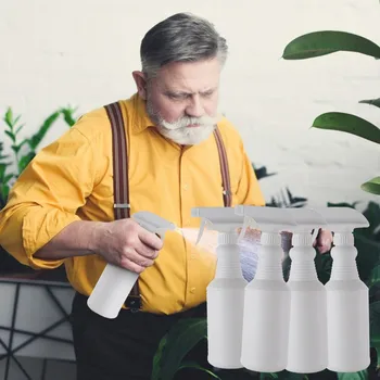 

4 Pc Spray Bottle Empty Pastic Bottle Sprayer For Cleaning Gardening Feeding 500ml Manual Air Compression Pumps Sprayer