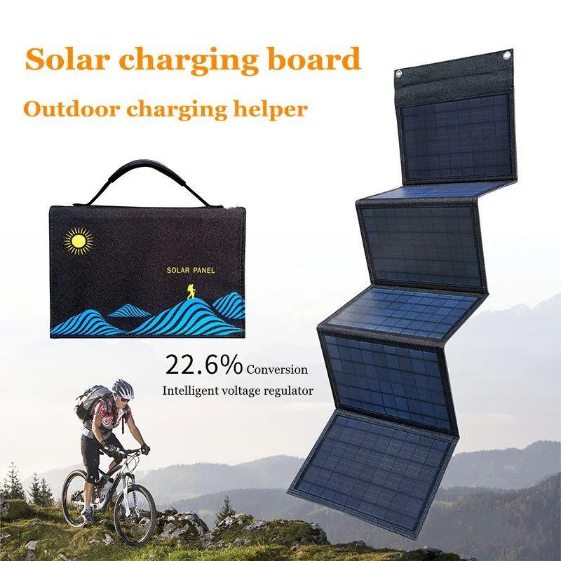 Solar Power Bank PD 18W QC3.0 Two-Way Fast Charge Outdoor Powerbank Phone External Battery Portable Charger Auxiliary Battery powerbank 20000