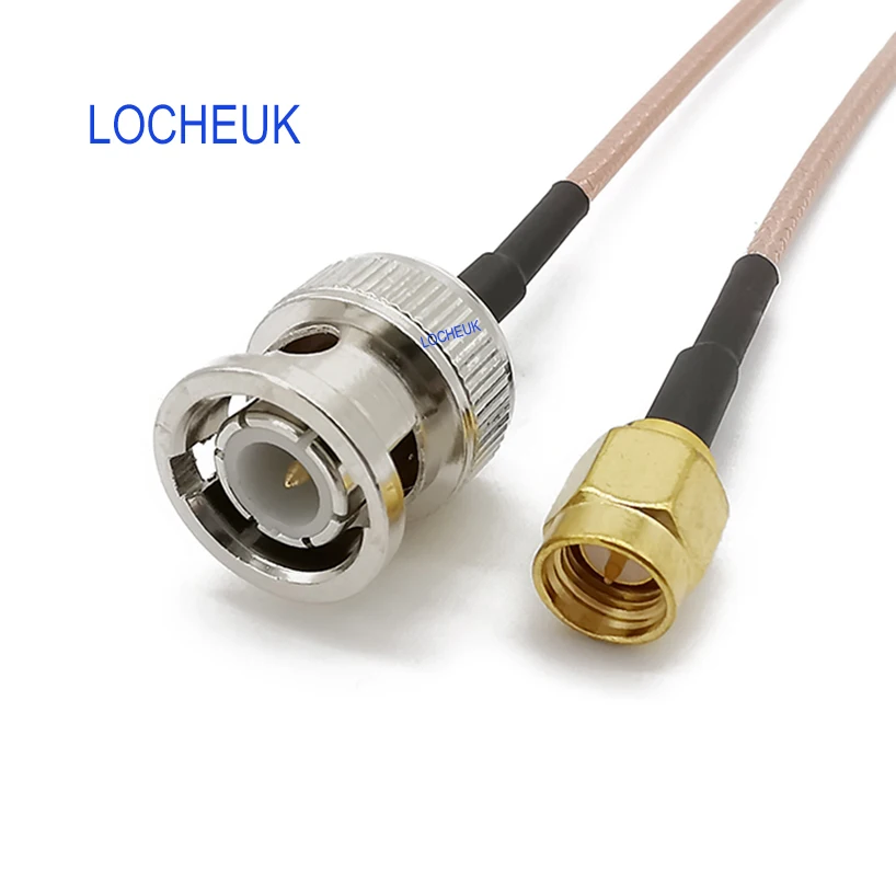 Штекер BNC штекер SMA RG316D двойной экран серебряный кабель адаптер RF Пигтейл/провод