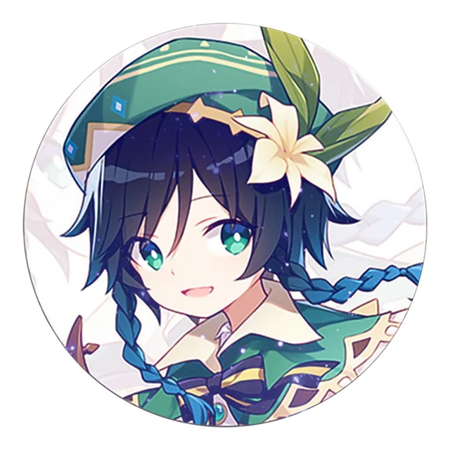 Free Shipping 58mm Online Game Genshin Impact Brooch Pin Cosplay Badge Accessories For Clothes Backpack Decoration Gift 10