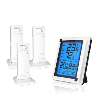 

Digital Thermometer Hygrometer Barometer Weather Station Clock Indoor Outdoor Electronic Temperature Meter Monitor LCD