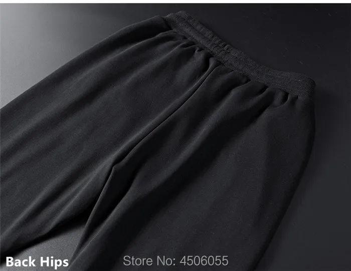 Мужские спортивные штаны для бега в стиле хип-хоп; Pantalon Hombre 7XL 8XL; Цвет черный, серый; теплые зимние модные тренировочные брюки; спортивные брюки