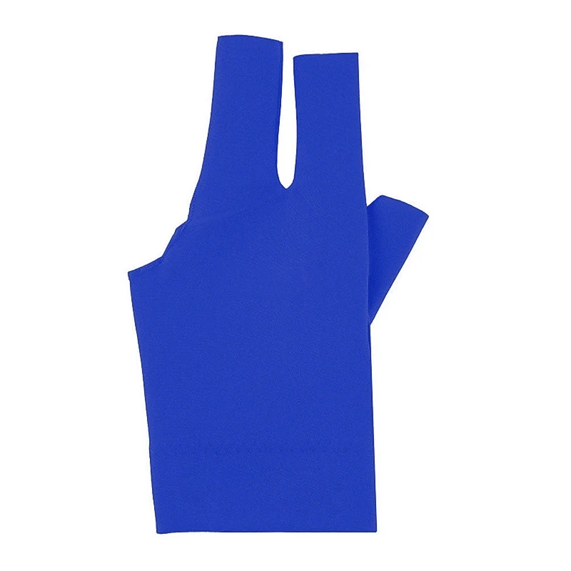 Спандексные универсальные бильярдные перчатки для снукера, перчатки для бильярдного кия, модные открытые левые перчатки для бассейна, 1 шт., перчатки с тремя пальцами, полезные