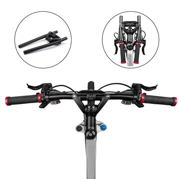 

Folding Handle Handlebar For Mountain Bicycle With Adapters Aluminum Alloy Bike handlebar Accessories