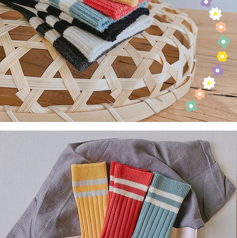 Гольфы для девочек, Одноцветный, в полосочку детские носки хлопковые носки для детей ясельного возраста дышащая Infantil Calcetines модная детская вещь