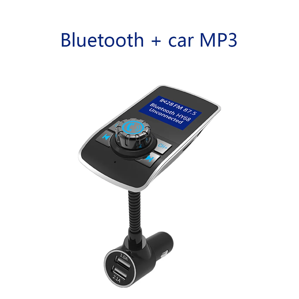 Беспроводной автомобильный mp3-плеер 1,44 дюймов экран двойной USB Автомобильное зарядное устройство Поддержка Bluetooth Hands-free Телефон