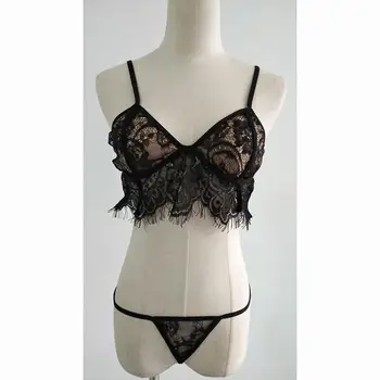 

Women Lace Top Underwear Seamless Sexy Solid White V-Neck Strap Lace Hollow Top Lencero Mujer Vest Top Renda