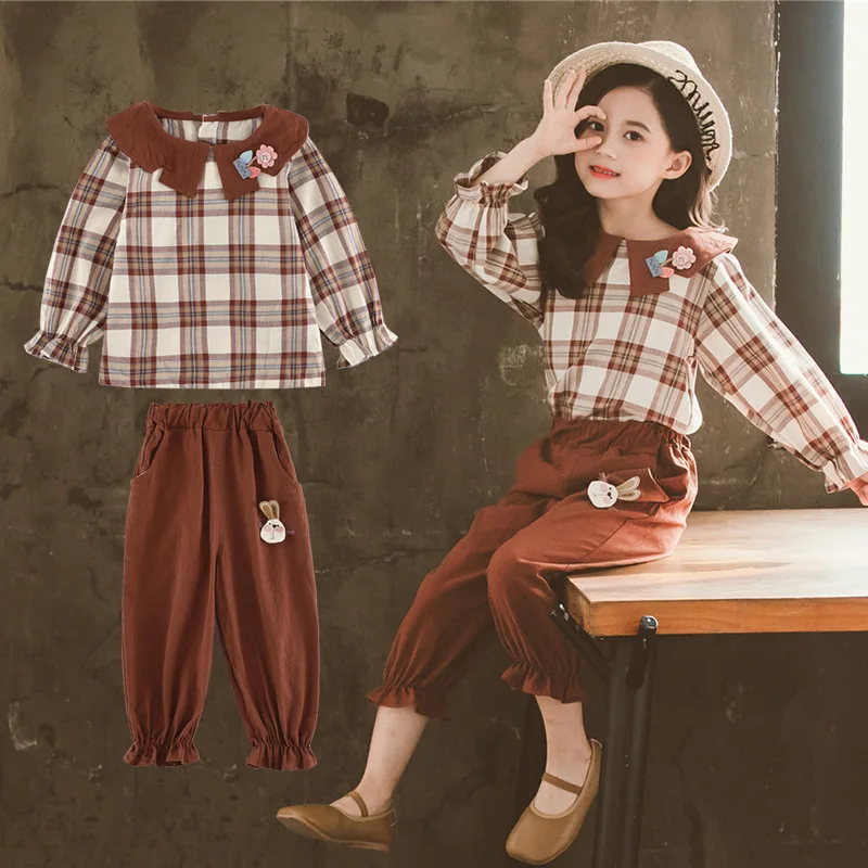 

Girls Spring And Autumn 2020 New Style Set Western Style Baby CHILDREN'S Garment 5 Online Celebrity 6 Western Style Sports 7 Two