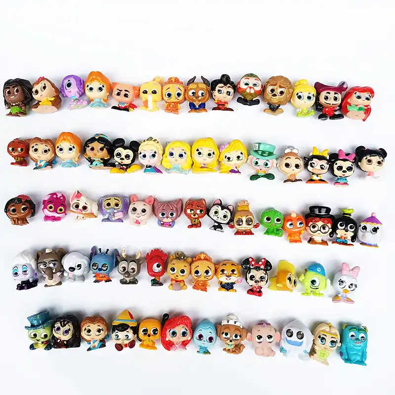 Mini Figura De Accion De Dibujos Animados De 2 3cm Con Ojos De