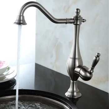 

Benefit Margin Full Copper Kitchen Water Tap Cold Hot Water Gold-plated Color European Continuous System Dish Washing Basin Wash