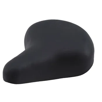 

Oversized Bike Seat Super Large Wide Bicycle Saddle For Outdoor Bike Stationary Bicycle and Road Bike Breathable Black