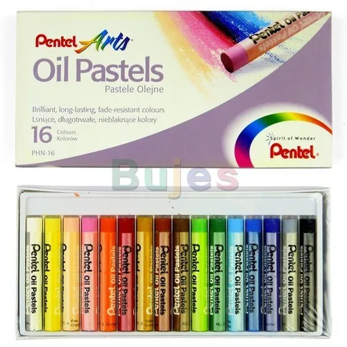 Pentel Oil Pastel 16-Color Set-PHN16