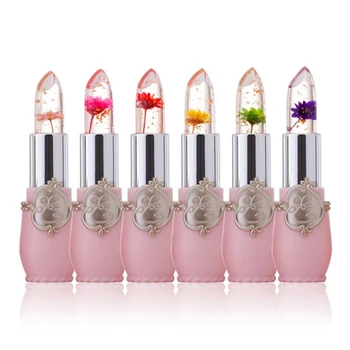 Temperature Discolor Lipstick Lip Gloss 6 Color Flower Waterproof Lasting Moisturizing Jelly Lipstick Lady Lipstick