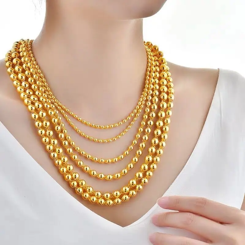 60cm Bead Male Necklace Chain Wedding 
