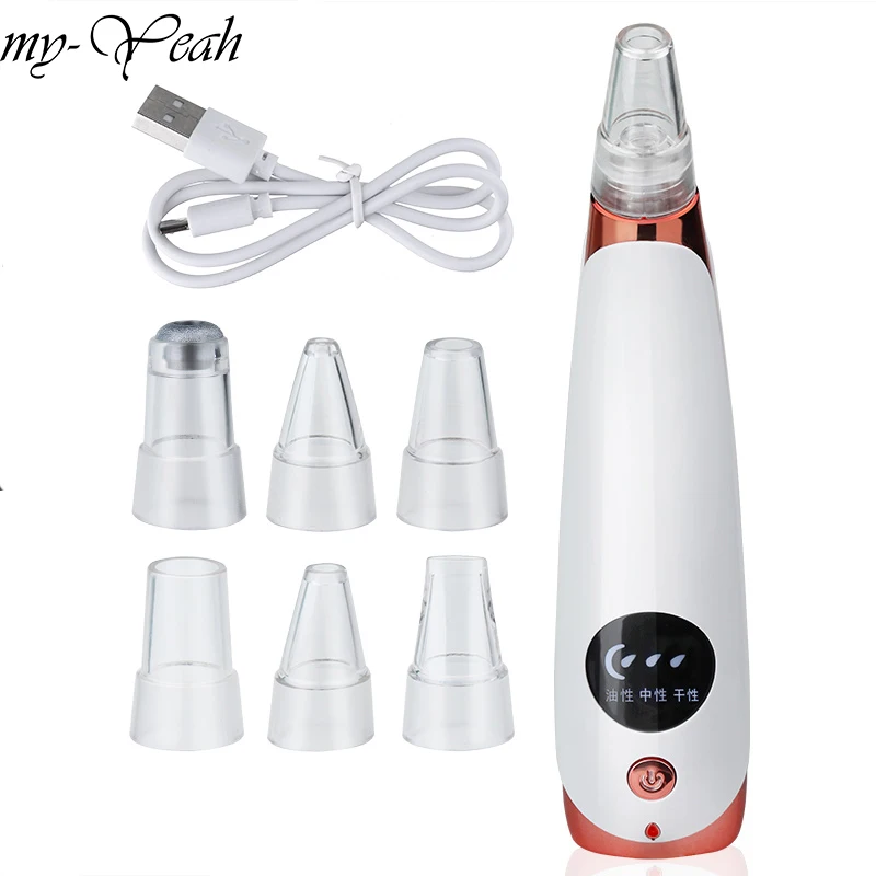 

Blackhead Remover Face Deep Pore Cleaner Nose Acne Pimple Black Point Vacuum Suction Machine Skin Care SPA Facial Beauty Tools