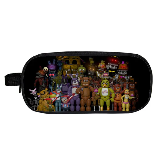 Estuche papelería Five Nights at Freddy Cosmetic Cases estuche de almacenamiento Five Nights at Freddys bolsas portalápices|Bolsas estuches de cosméticos| - AliExpress