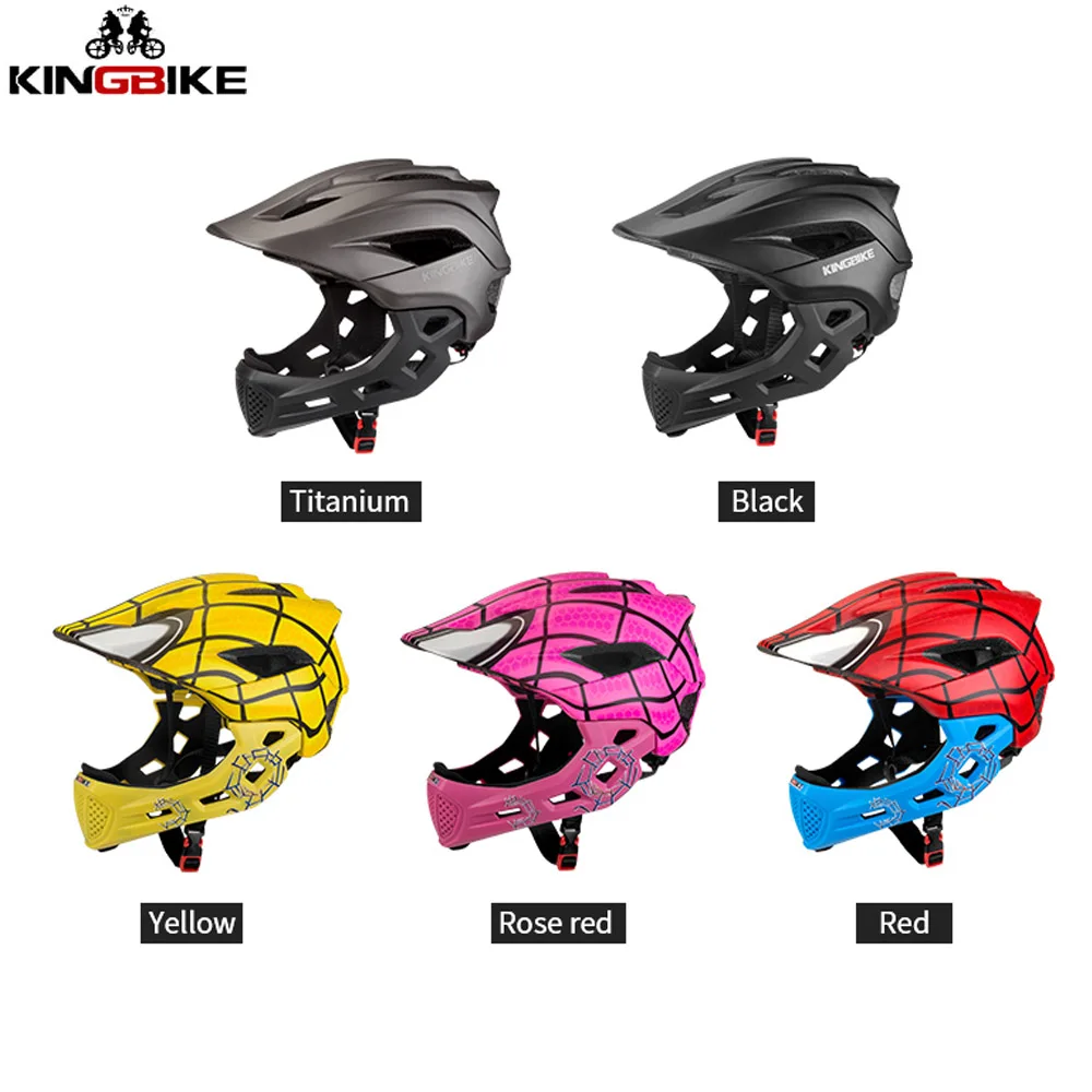 Велосипедный шлем KINGBIKE для детей 5 10 лет ультралегкий на все лицо горных