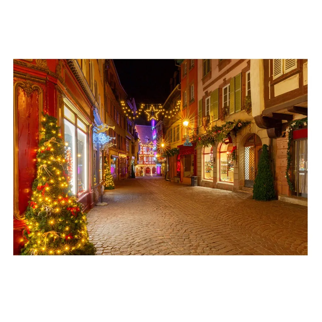 D New Christmas Backdrops Vinyl Wall 5x3FT Digital Background Photography Studio - Цвет: D