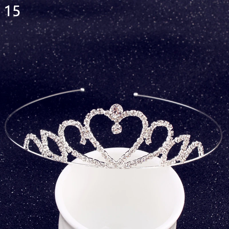Модная элегантная повязка на голову с жемчугом и кристаллами для женщин и девочек, Очаровательная свадебная корона на выпускной, аксессуары для свадебной вечеринки, украшения для волос - Окраска металла: 15