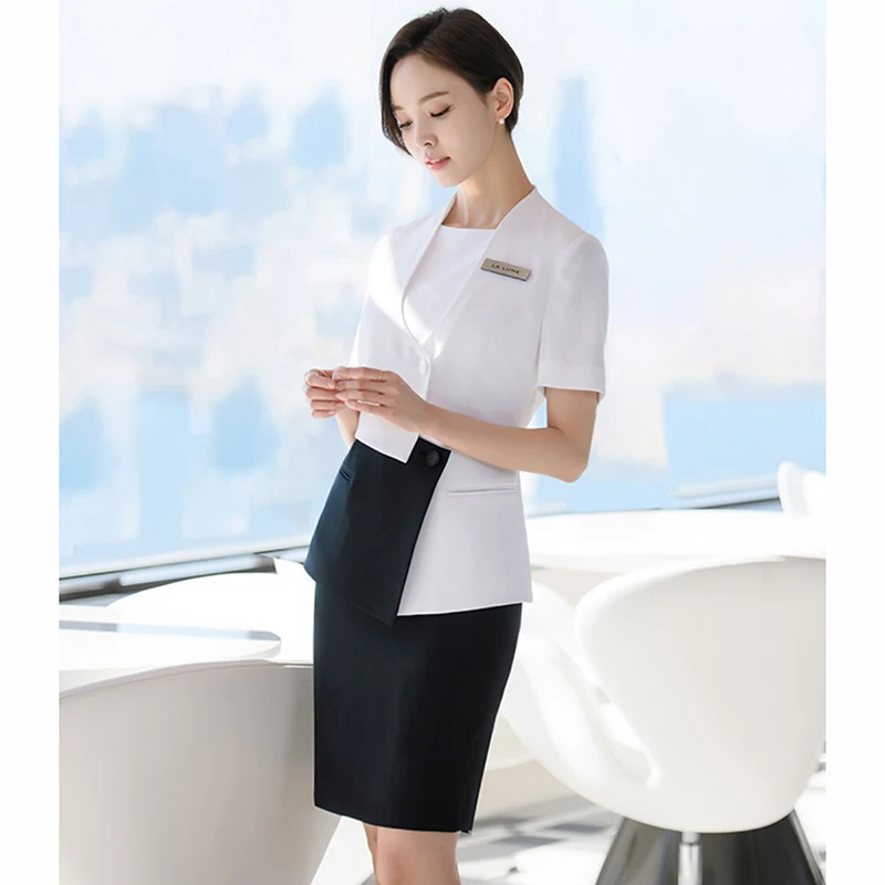 

New Korean version of plastic surgery and beauty hospital reception professional suit skirt 4S shop sales guide work clothes