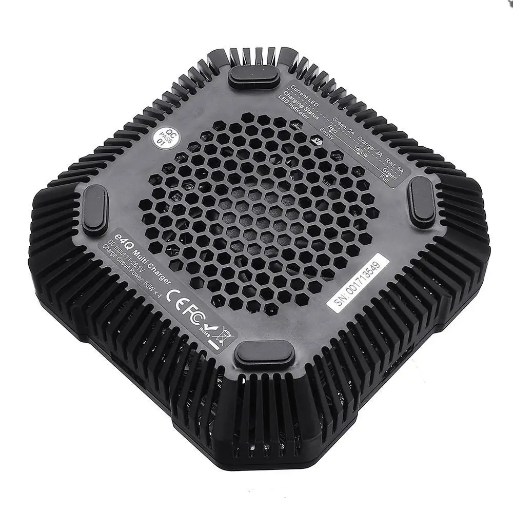 SKYRC E4Q 4×50W 4x5A DC 2-4S LED Smart Battery Balance Charger with XT60 Input