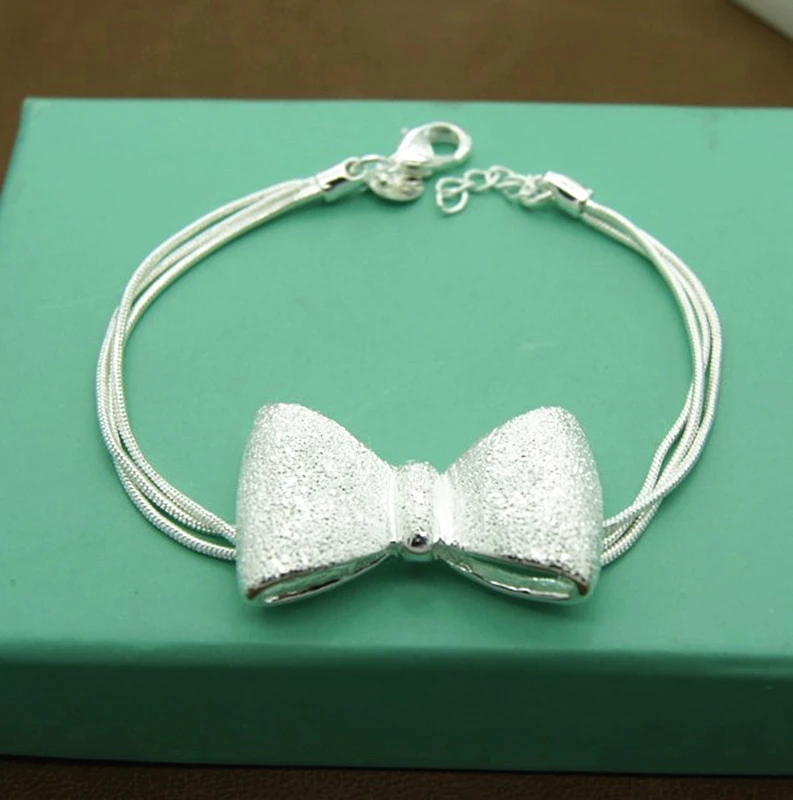 Men’s & Women’s 925 Sterling Silver Bracelet Fashion Silver Charm Bracelet Jewelry Gift