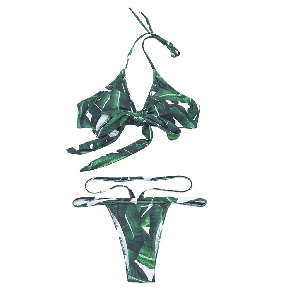 Женские купальные костюмы для девочек, эластичные купальные костюмы для бассейна, женские купальные костюмы s Бикини зеленого цвета, сексуальные женские дышащие купальники из полиэстера с разрезом