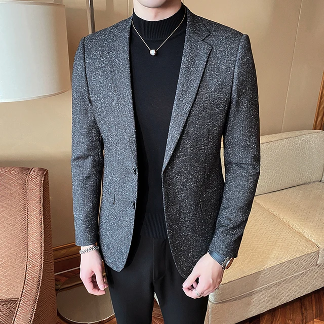 Formal Wear Blazer Jacket Men Slim Fit 