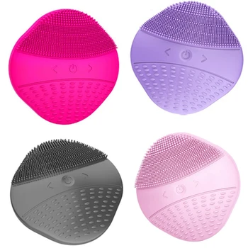 

Electric Facial Brush Ultrasonic Vibration Face Deep Cleansing Massage Skin Exfoliating Pore Cleanser Remove Makeup Blackhead