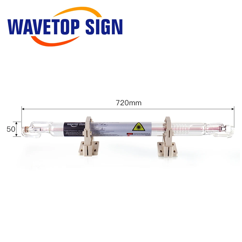WaveTopSign Co2 Стекло лазерной трубки 700 мм 40 W Лазерная лампа для CO2 гравировки