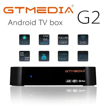 

GTMEDIA G2 Support IPTV BOX Android 7.1 OS Smart TV Box 2GB 16GB Amlogic S905W Quad Core 2.4GHz WiFi Set top box pk X96 mini