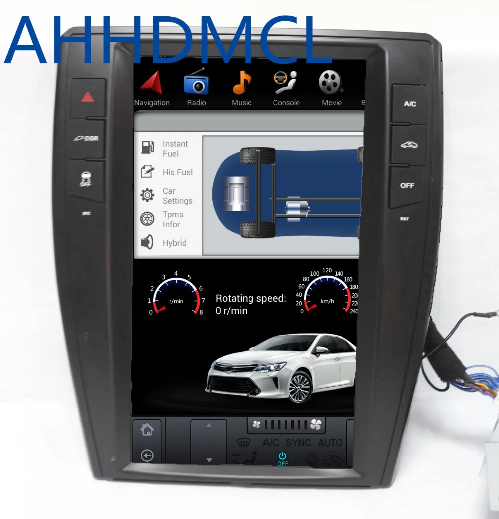 Автомобильный мультимедийный проигрыватель в стиле Tesla с Android навигацией для Great