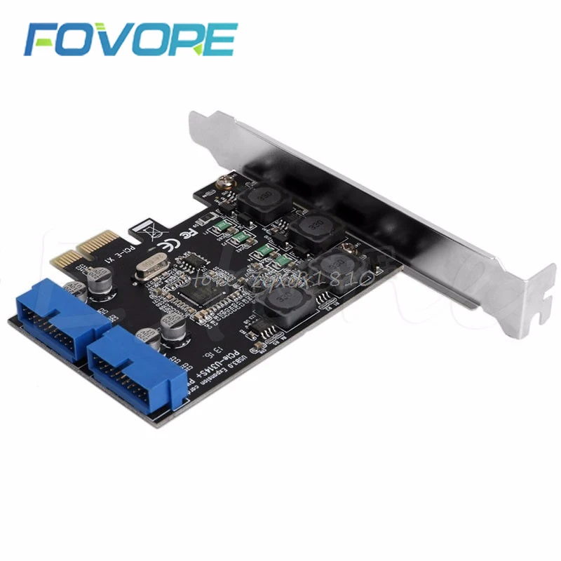 5Gbps Low Profile Bracket Internal 2 ports 19Pin USB 3.0 Card PCI e to PCI 20Pin Male Ports Adapter Extender Card For Desktop|Add On Cards| - AliExpress