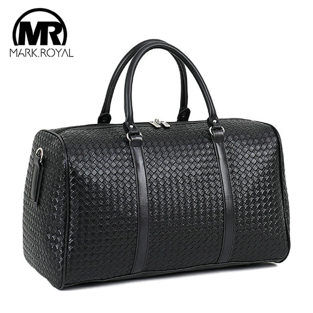 

MARKROYAL Large Capacity PU Leather Travel Bag Multifunctional Waterproof Shoulder Bag For Men Tote Luggage Duffle Bags