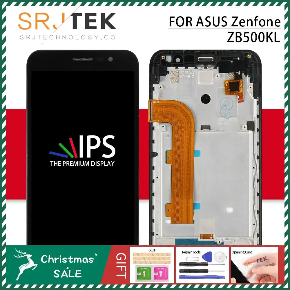 Srjtek для ASUS Zenfone Go ZB500KL lcd X00AD lcd панель сенсорный экран Сенсорное стекло сборка 5," 1280x720 для ZB500KL дисплей