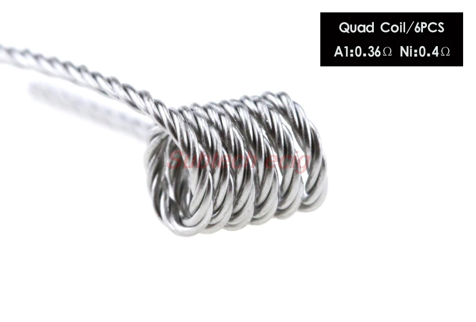 Пиратский NI80 готовый комплект катушек 8 в 1 Alien Fused Tiger Clapton катушка Смешанная витая