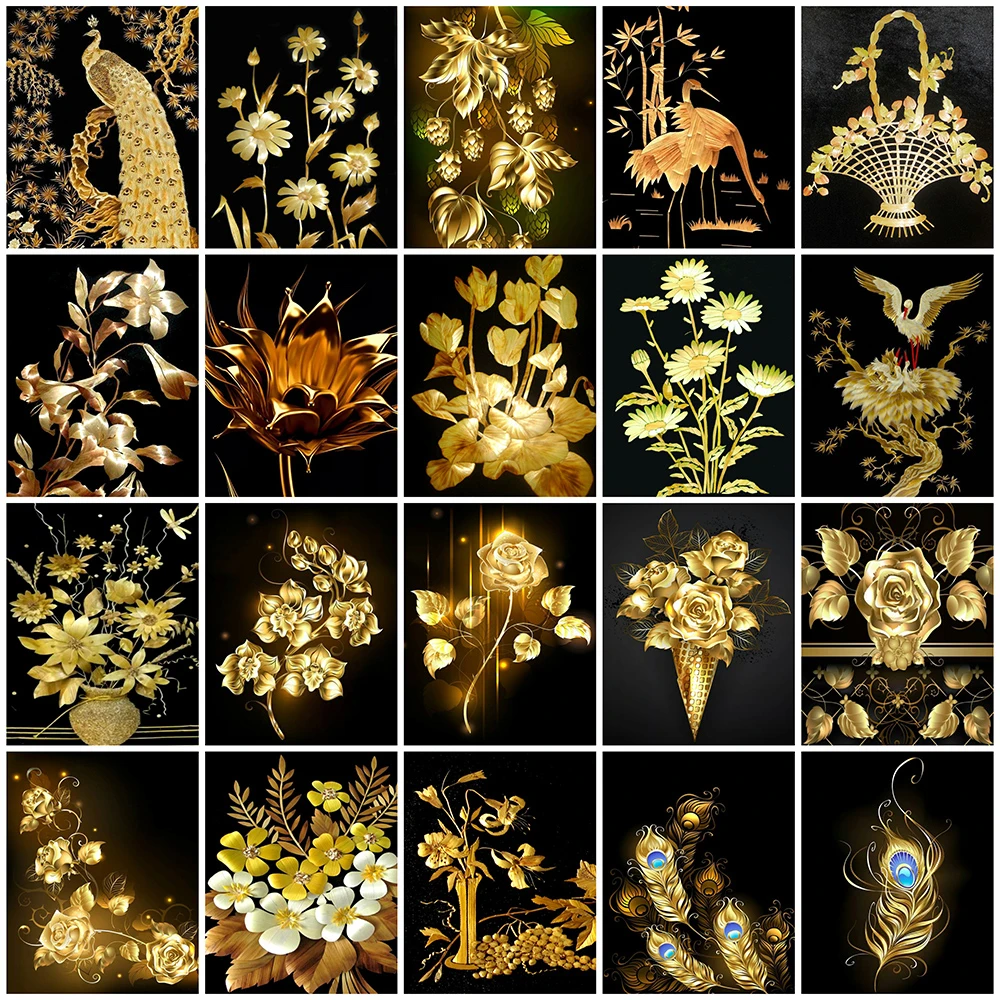 HUACAN-5D-DIY-Diamond-Painting-Full-Square-New-Arrival-Animal-Diamond-Embroidery-Flower-Pictures-Of-Rhinestones