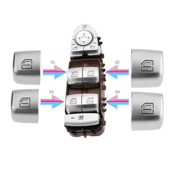 

Kit Button Cover ABS Accessoires Part For Mercedes Benz C Class W205 4x