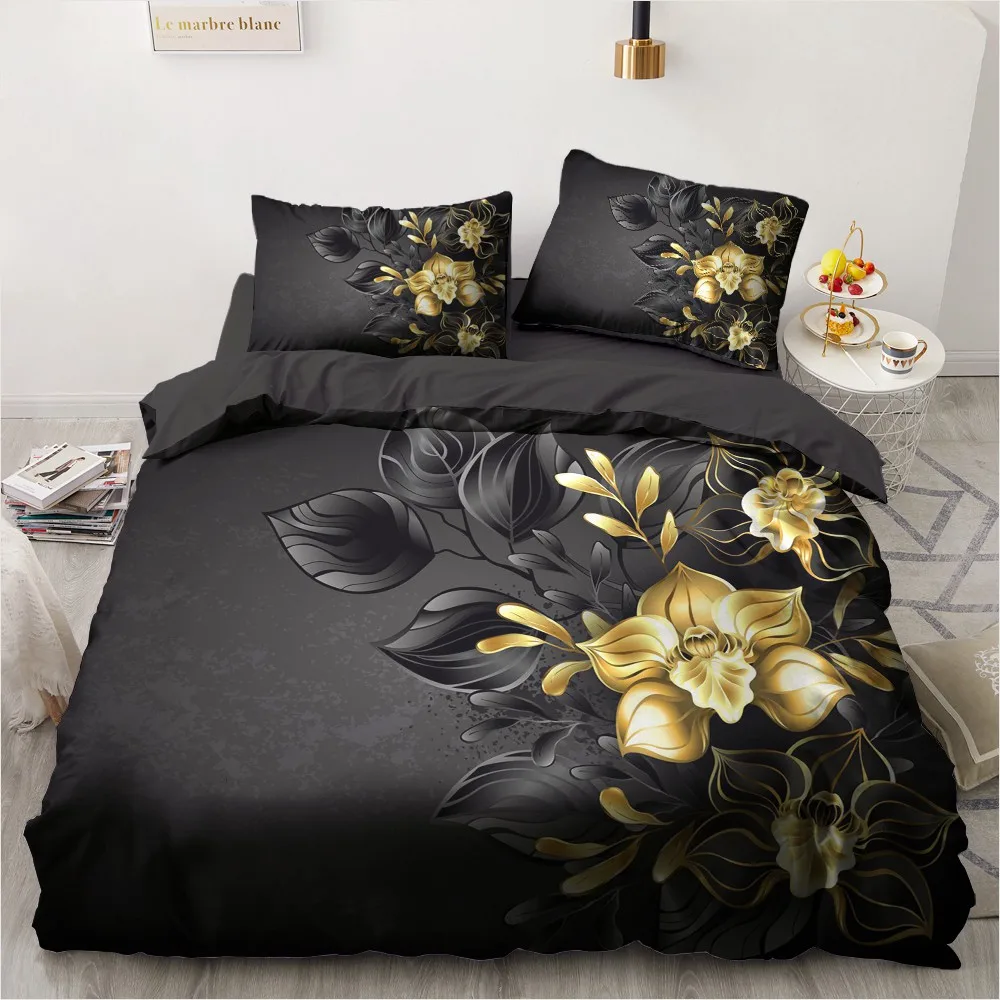 Luxury BLAKE Printed Reversible Duvet Quilt Cover Pillow Case Bed Set All Size 