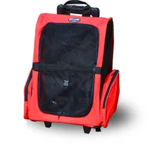 SandyFloyd Pet двойная сумка на колесах переноска дорожная плечевая сумка рюкзак модная роликовая Кожаная Дорожная Спортивная Сумка