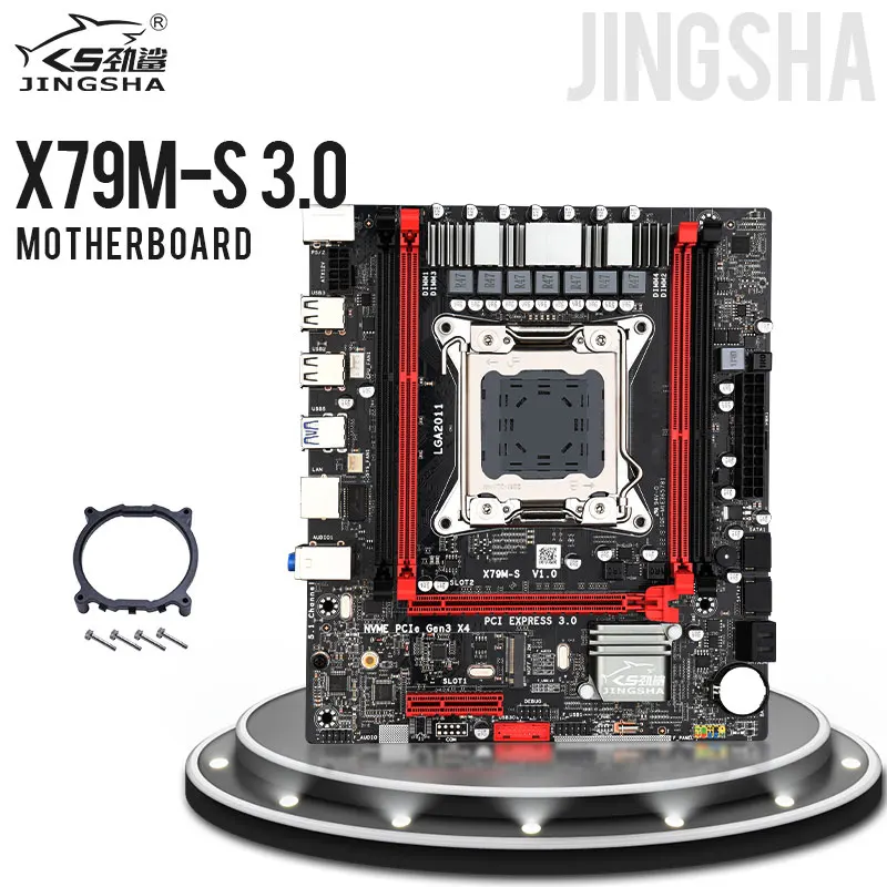 X79M-S LGA 2011Motherboard Dual Channel DDR3 64G RAM M.2 NVME SATA III USB 3.0 support Xeon v1 V2 E5 CPU and ddr3 ecc reg ram | Компьютеры