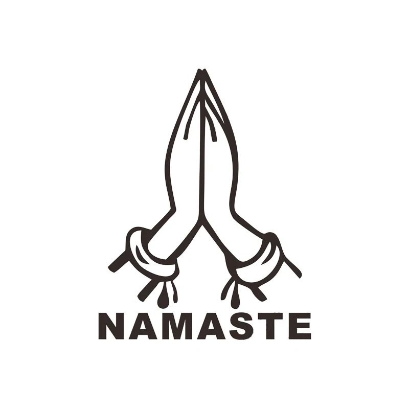 Виниловая наклейка на автомобиль с надписью WILL BE Namaste бампер без фона окна |