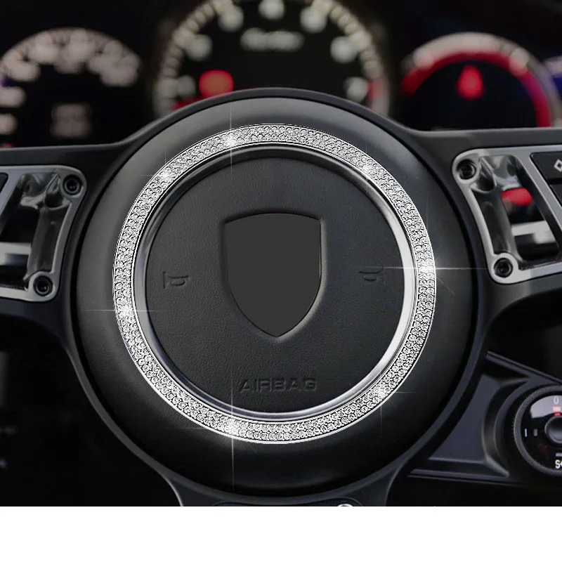 

Кольцо на рулевое колесо с кристаллами, подходит для Porsche Macan 2015-2020
