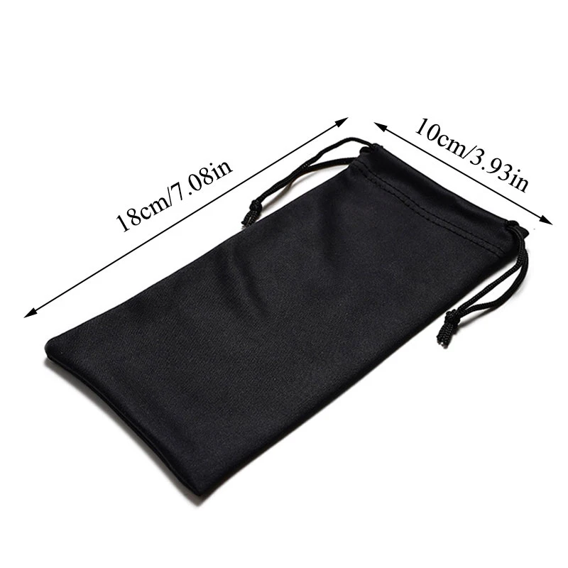 1PC Soft Cloth Sunglasses Bag Microfiber Dust Storage Pouch Glasses Carry Bag Portable Drawstring Eyewear Case Container